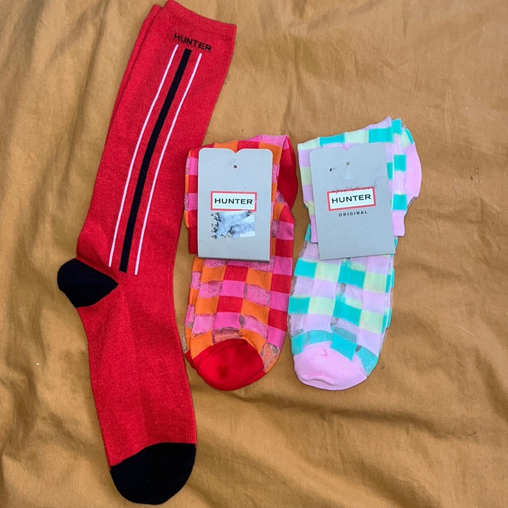 Hunter 3 pair sock bundle sz L/XL NWT / NWOT NEW